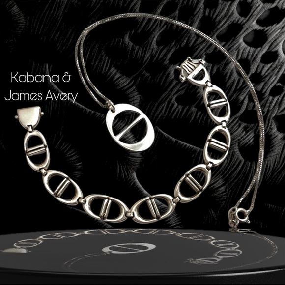 James Avery & Kabana bracelet pendant necklace set
